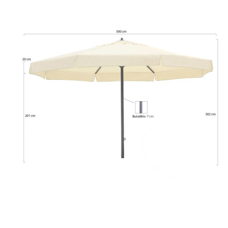 Shadowline Jamaica parasol ø 500cm - Laagste prijsgarantie! afbeelding2 - 1