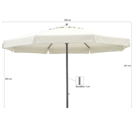 Shadowline Java parasol ø 500cm - Laagste prijsgarantie! afbeelding2 - 1