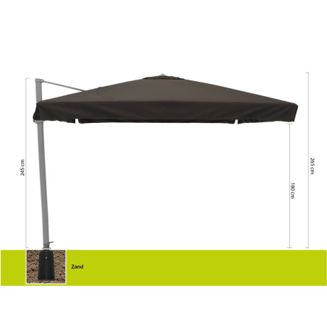 Shadowline Miami zweefparasol 300x300cm - Laagste prijsgarantie! afbeelding2 - 1