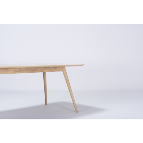 Stafa table houten eettafel whitewash - 220 x 90 cm afbeelding2 - 1