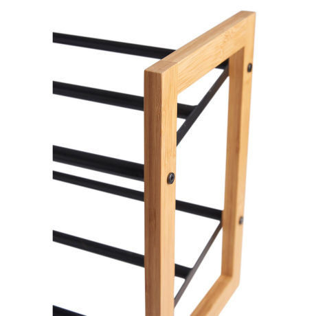 Sten houten schoenenrek bamboe - 65.5 x 23 cm afbeelding2 - 1