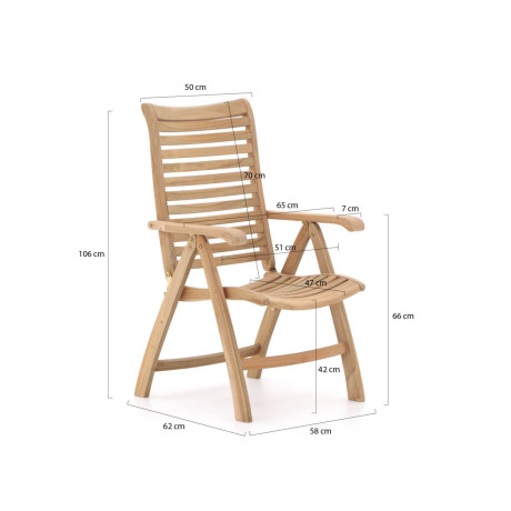 Sunyard Corby/Oxford 300cm dining tuinset 9-delig verstelbaar - Laagste prijsgarantie! afbeelding2 - 1