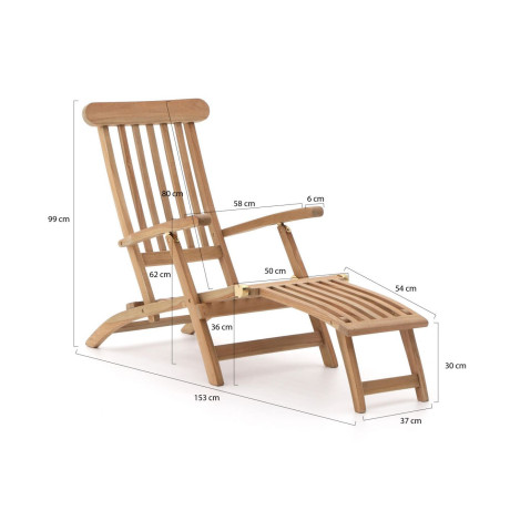 Sunyard Country/Wales 60cm deckchair set 3-delig - Laagste prijsgarantie! afbeelding2 - 1