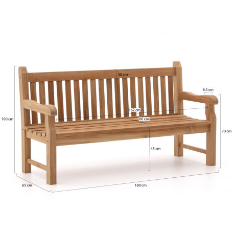 Sunyard Edinburgh tuinbank 180cm - Laagste prijsgarantie! afbeelding2 - 1