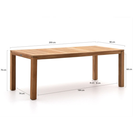 Sunyard Oxford dining tuintafel 200x90cm - Laagste prijsgarantie! afbeelding2 - 1