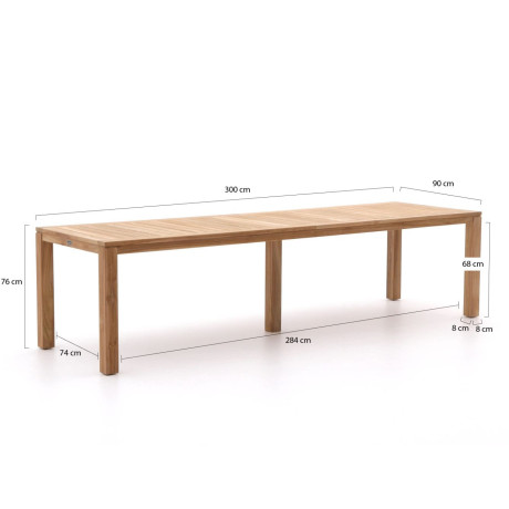 Sunyard Oxford dining tuintafel 300x90cm - Laagste prijsgarantie! afbeelding2 - 1