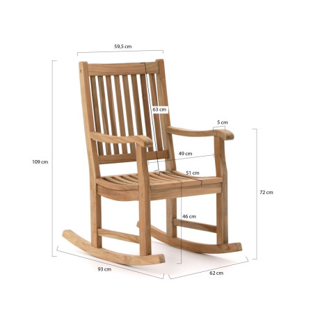Sunyard Preston schommelstoel - Laagste prijsgarantie! afbeelding2 - 1