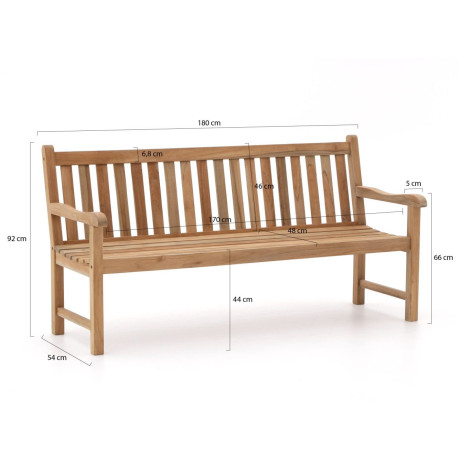 Sunyard Wales tuinbank 180cm - Laagste prijsgarantie! afbeelding2 - 1