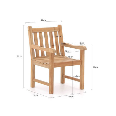 Sunyard Wales/Liverpool 160cm dining tuinset 5-delig - Laagste prijsgarantie! afbeelding2 - 1