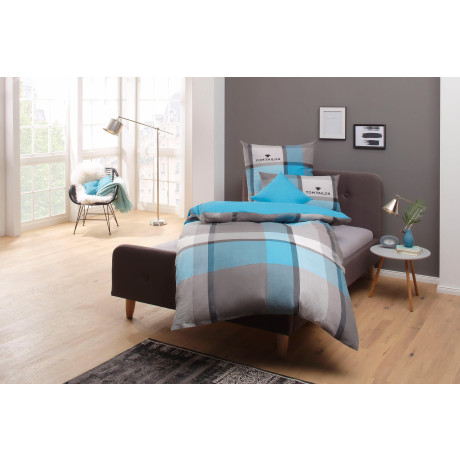 TOM TAILOR HOME Beddengoed Lenny in mt. 135x200 of 155x220 cm met gratis toevoeging: kussensloop, beschikbaar in biber en renforcé afbeelding2 - 1