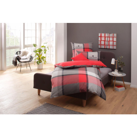 TOM TAILOR HOME Beddengoed Lenny in mt. 135x200 of 155x220 cm met gratis toevoeging: kussensloop, beschikbaar in biber en renforcé afbeelding2 - 1