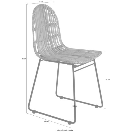 TOM TAILOR HOME Rotanstoel T-RATTAN CHAIR (set, 2 stuks) afbeelding2 - 1