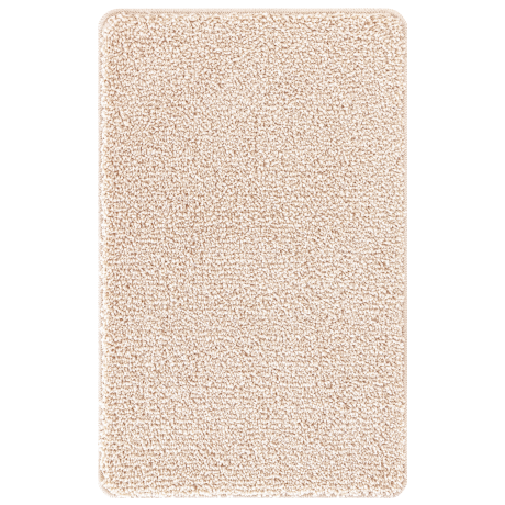 vidaXL 2-delige Badmattenset anti-slip polypropeen crèmekleurig afbeelding2 - 1