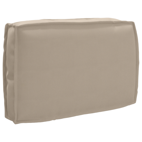 vidaXL 2-delige Palletkussen Set Taupe Oxford Stof afbeelding2 - 1