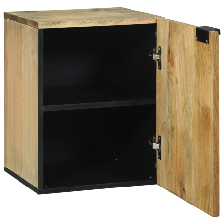 vidaXL Badkamer Wandkast 38x33,5x48 cm van Massief Mango en Gefabriceerd Hout afbeelding2 - 1