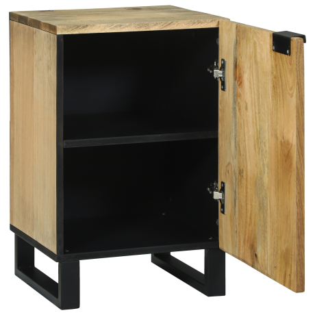 vidaXL Badkamerkast 38x33,5x58 cm Massief Mango en Geengineerd Hout afbeelding2 - 1