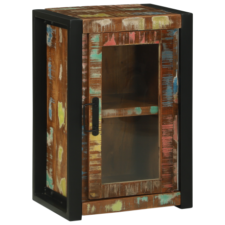 vidaXL Badkamerkast Kleurrijk 40x30x60 cm Massief Gerecycled Hout afbeelding2 - 1