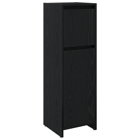 vidaXL Badkamerkastl 30x30x95 cm bewerkt hout zwart eikenkleurig afbeelding2 - 1