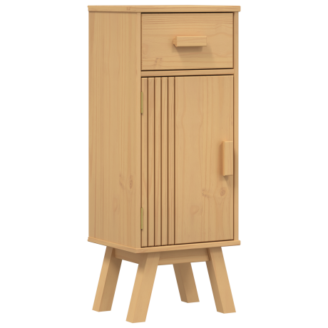 vidaXL Badkameropbergkast 35x30x90 cm massief grenenhout afbeelding2 - 1