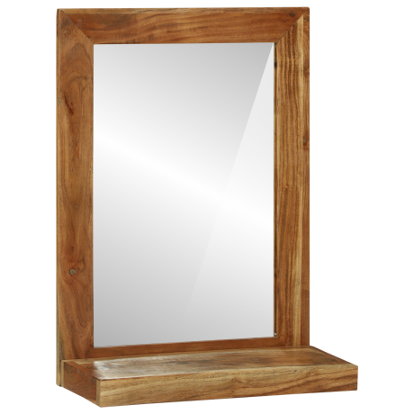 vidaXL Badkamerspiegel 50x22x70 cm van Massief Acaciahout afbeelding2 - 1