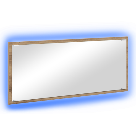 vidaXL Badkamerspiegel Artisan Eiken Bewerkt Hout, Glas 90 x 8.5 x 37 cm afbeelding2 - 1