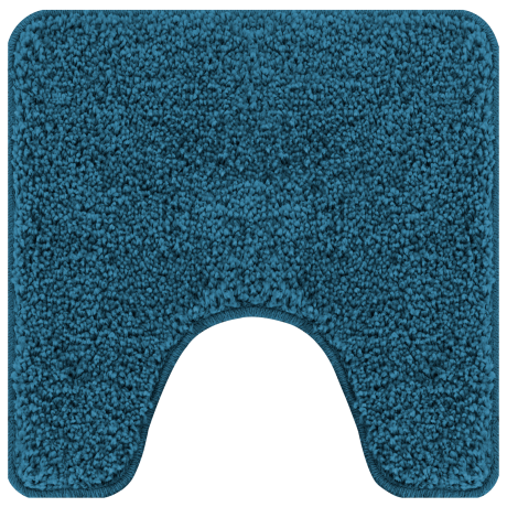 vidaXL Badmat U-vormig anti-slip 50x50 cm polypropeen blauw afbeelding2 - 1