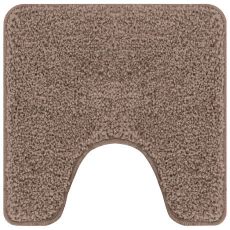 vidaXL Badmat U-vormig anti-slip 50x50 cm polypropeen bruin afbeelding2 - 1