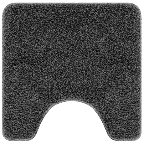 vidaXL Badmat U-vormig anti-slip 50x50 cm polypropeen donkergrijs afbeelding2 - 1