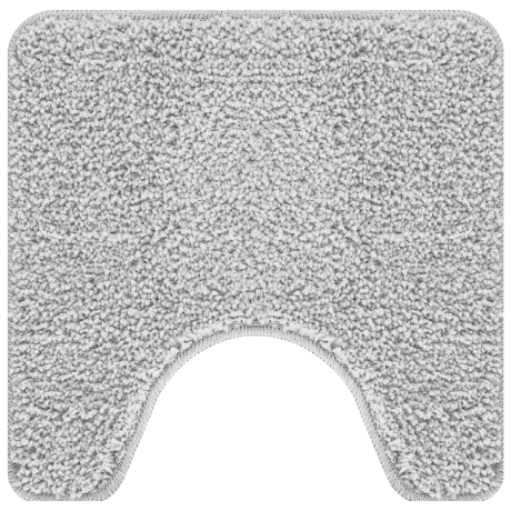 vidaXL Badmat U-vormig anti-slip 50x50 cm polypropeen grijs afbeelding2 - 1