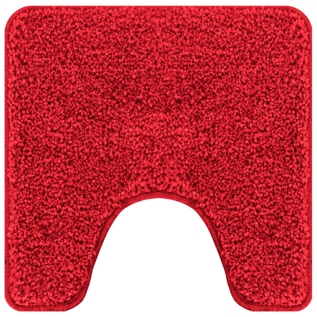 vidaXL Badmat U-vormig anti-slip 50x50 cm polypropeen rood afbeelding2 - 1