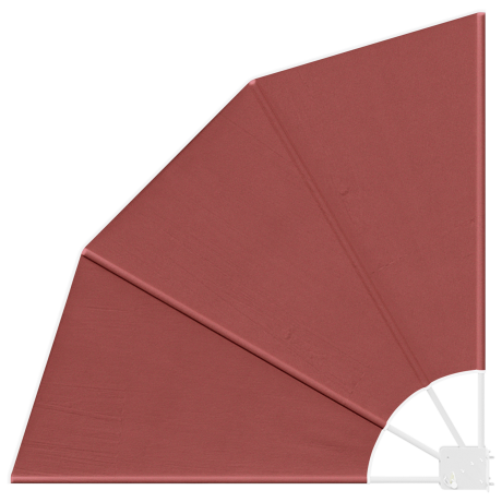 vidaXL Balkon Privacy Scherm Terracotta 115 x 115 cm Stof afbeelding2 - 1