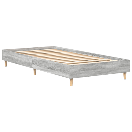 vidaXL Bedframe Grijs Sonoma 203 x 93 x 25 cm Bewerkt hout afbeelding2 - 1