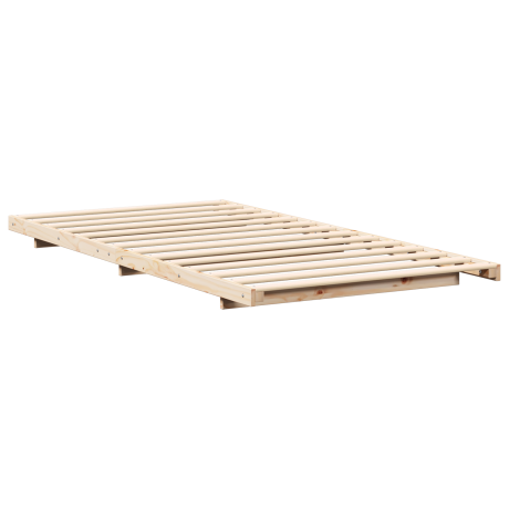 vidaXL Bedframe Bruin 90 x 200 cm Massief grenenhout afbeelding2 - 1