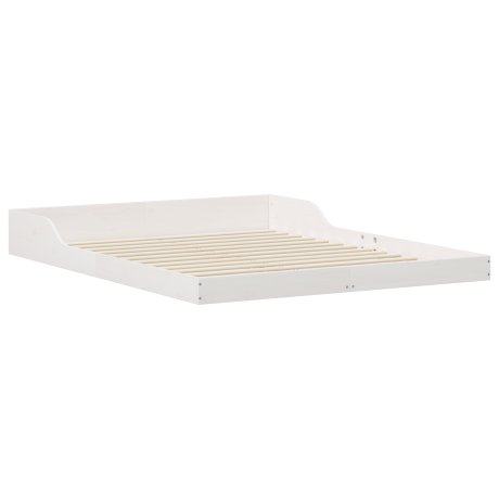 vidaXL Bedframe Wit 140 x 210 cm Massief grenenhout afbeelding2 - 1