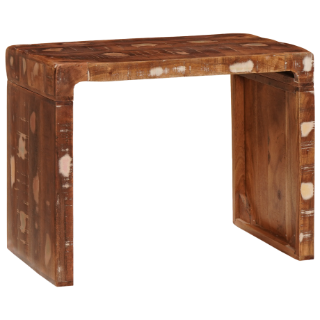 vidaXL Bijzettafel 60 x 35 x 46 cm Massief hergebruikt hout afbeelding2 - 1