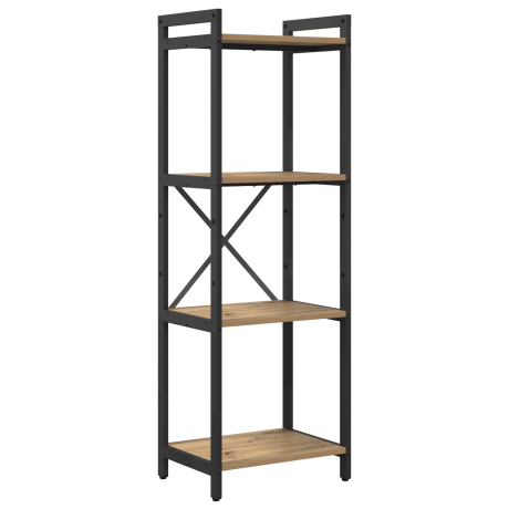 vidaXL Boekenkast Artisan Eiken 40 x 30 x 119 cm Bewerkt hout afbeelding2 - 1