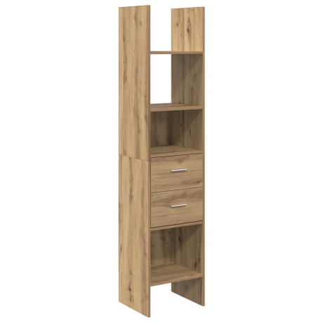 vidaXL Boekenkast artisanaal eikenkleurig 40 x 35 x 180 cm afbeelding2 - 1