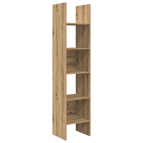vidaXL Boekenkast Artisan Eiken 40 x 35 x 180 cm Bewerkt hout afbeelding2 - 1