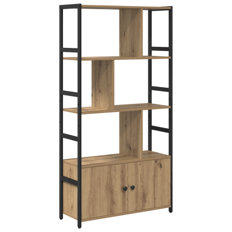 vidaXL Boekenkast artisanaal eikenkleurig 80 x 30 x 155,5 cm afbeelding2 - 1