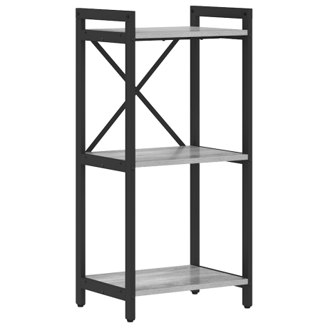 vidaXL Boekenkast Grijs sonoma 40 x 30 x 85 cm Bewerkt hout afbeelding2 - 1