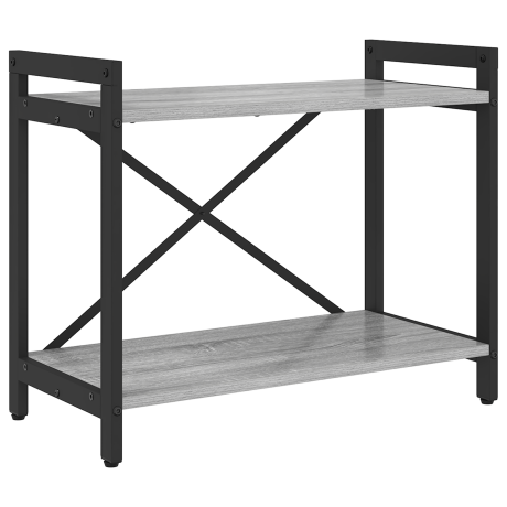 vidaXL Boekenkast Grijs sonoma 60 x 30 x 50 cm Bewerkt hout afbeelding2 - 1