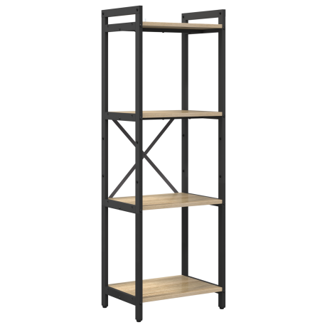 vidaXL Boekenkast Sonoma Eiken 40 x 30 x 119 cm Bewerkt hout afbeelding2 - 1