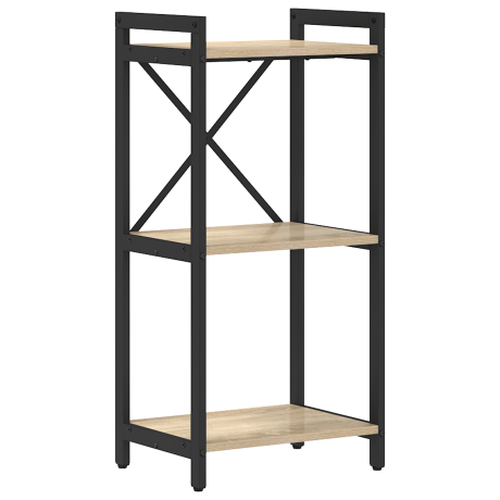 vidaXL Boekenkast Sonoma Eiken 40 x 30 x 85 cm Bewerkt hout afbeelding2 - 1