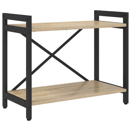 vidaXL Boekenkast Sonoma Eiken 60 x 30 x 50 cm Bewerkt hout afbeelding2 - 1