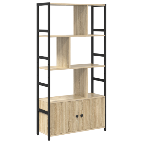 vidaXL Boekenkast Sonoma Eiken 80 x 30 x 155,5 cm Bewerkt hout afbeelding2 - 1