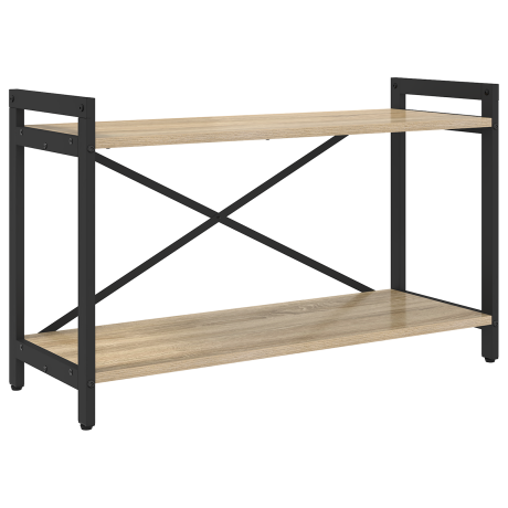 vidaXL Boekenkast Sonoma Eiken 80 x 30 x 50 cm Bewerkt hout afbeelding2 - 1