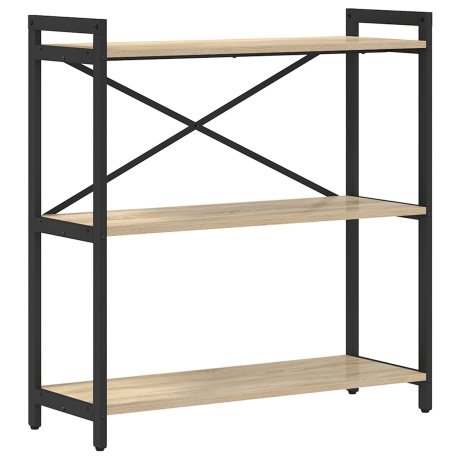 vidaXL Boekenkast Sonoma Eiken 80 x 30 x 85 cm Bewerkt hout afbeelding2 - 1