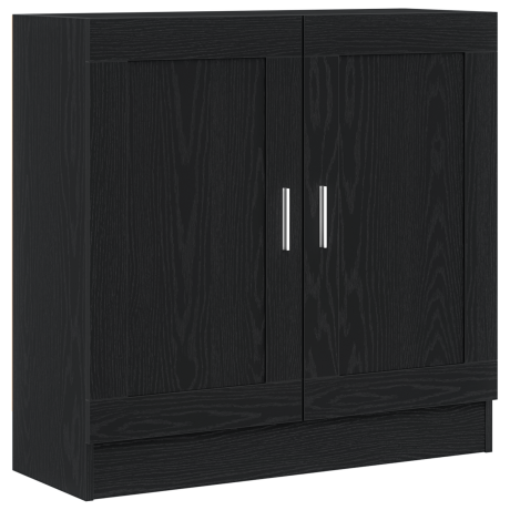 vidaXL Boekenkast Zwart Eiken 82,5x30,5x80 cm Geprocessed Hout afbeelding2 - 1