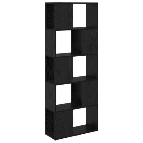 vidaXL Tv-meubelset Wandgemonteerd Zwart 60 x 24 x 156 cm Bewerkt hout afbeelding2 - 1