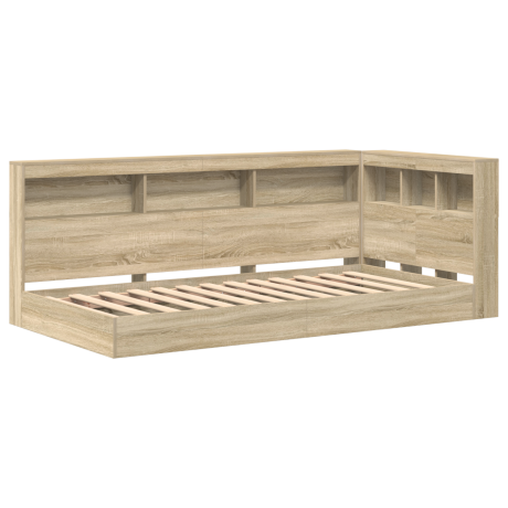 vidaXL Boekenkastbed Sonoma Eiken 100x200 cm afbeelding2 - 1